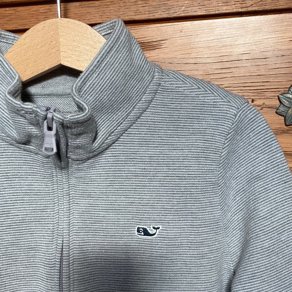 Vineyard Vines Saltwater Quarter Zip Sweater Sweatshirt - Picture 3 of 9